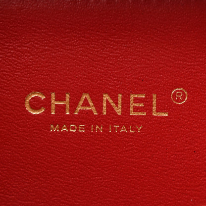 Chanel Caviar Quilted Small CC Filigree Vanity Case Red 6 of 11