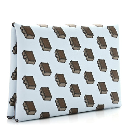 Hermes Swift Valises Calvi Duo Card Case Bleu Brume 3 of 8