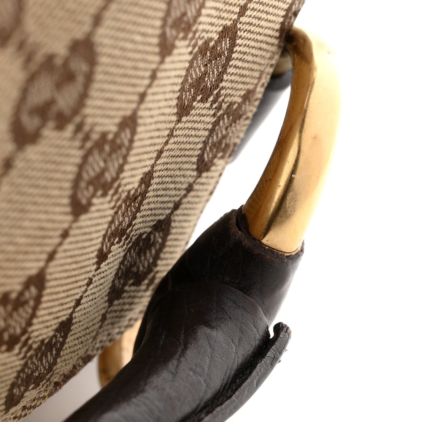Monogram Horsebit Clutch Dark Brown