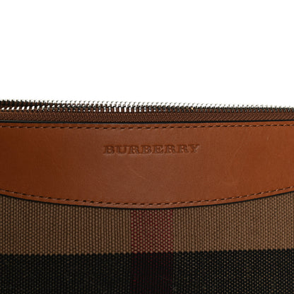 Burberry Mega Check Peyton Crossbody Clutch Bag Saddle Brown 6 of 11