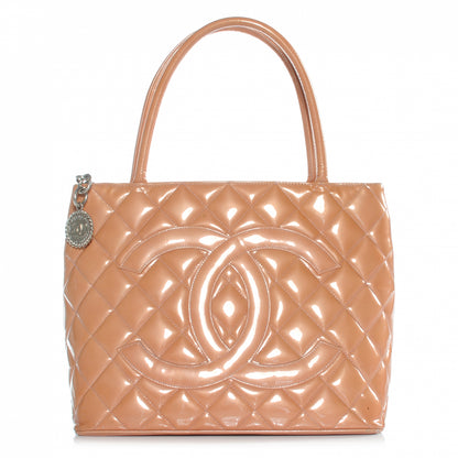 Chanel Patent Medallion Tote Salmon Pink 1 of 8