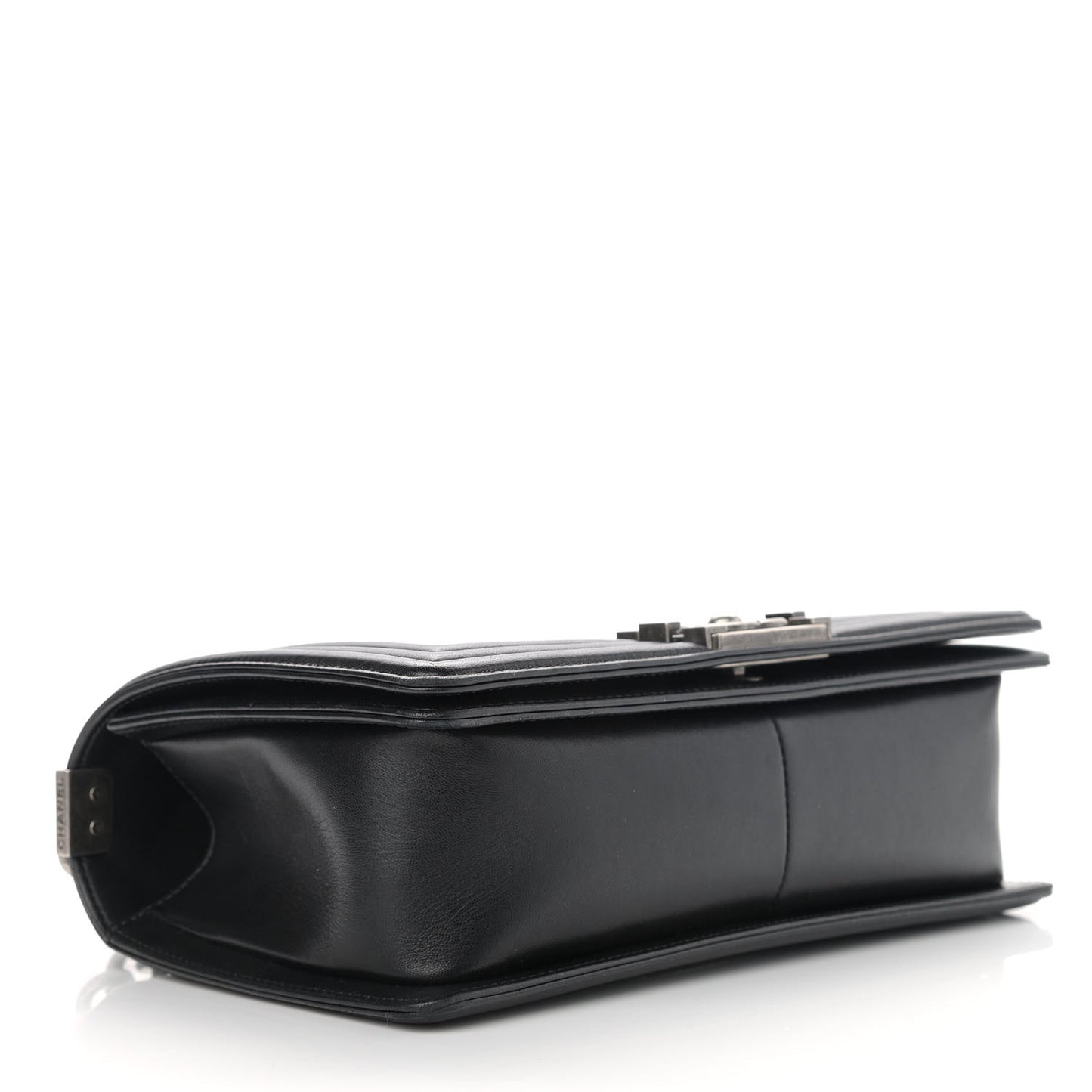 Lambskin Quilted Medium Boy Flap Black