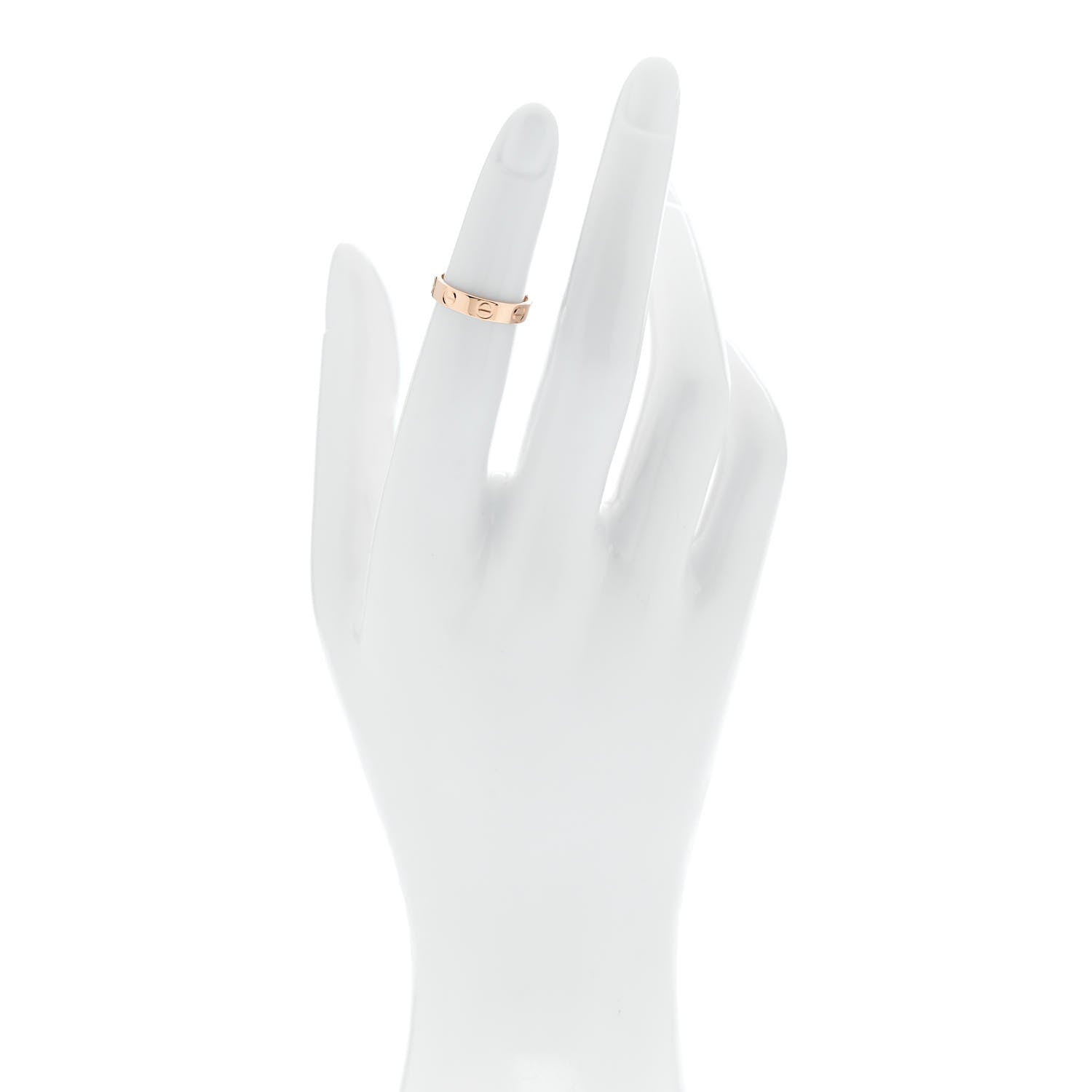 Cartier 18K Pink Gold 3.5mm LOVE Wedding Band Ring 46 3.75 2 of 5