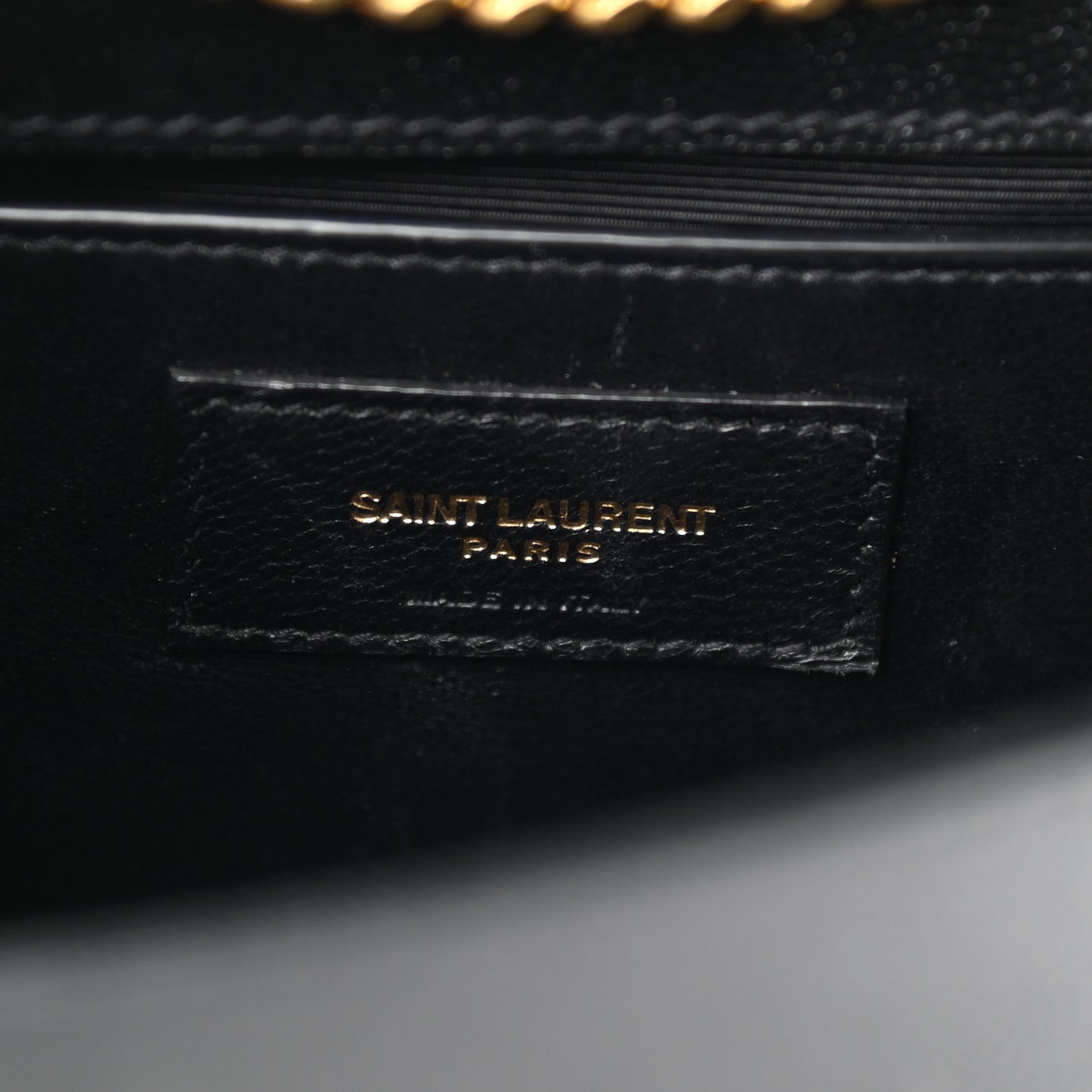 Grain De Poudre Small Classic Monogram Kate Tassel Satchel Black