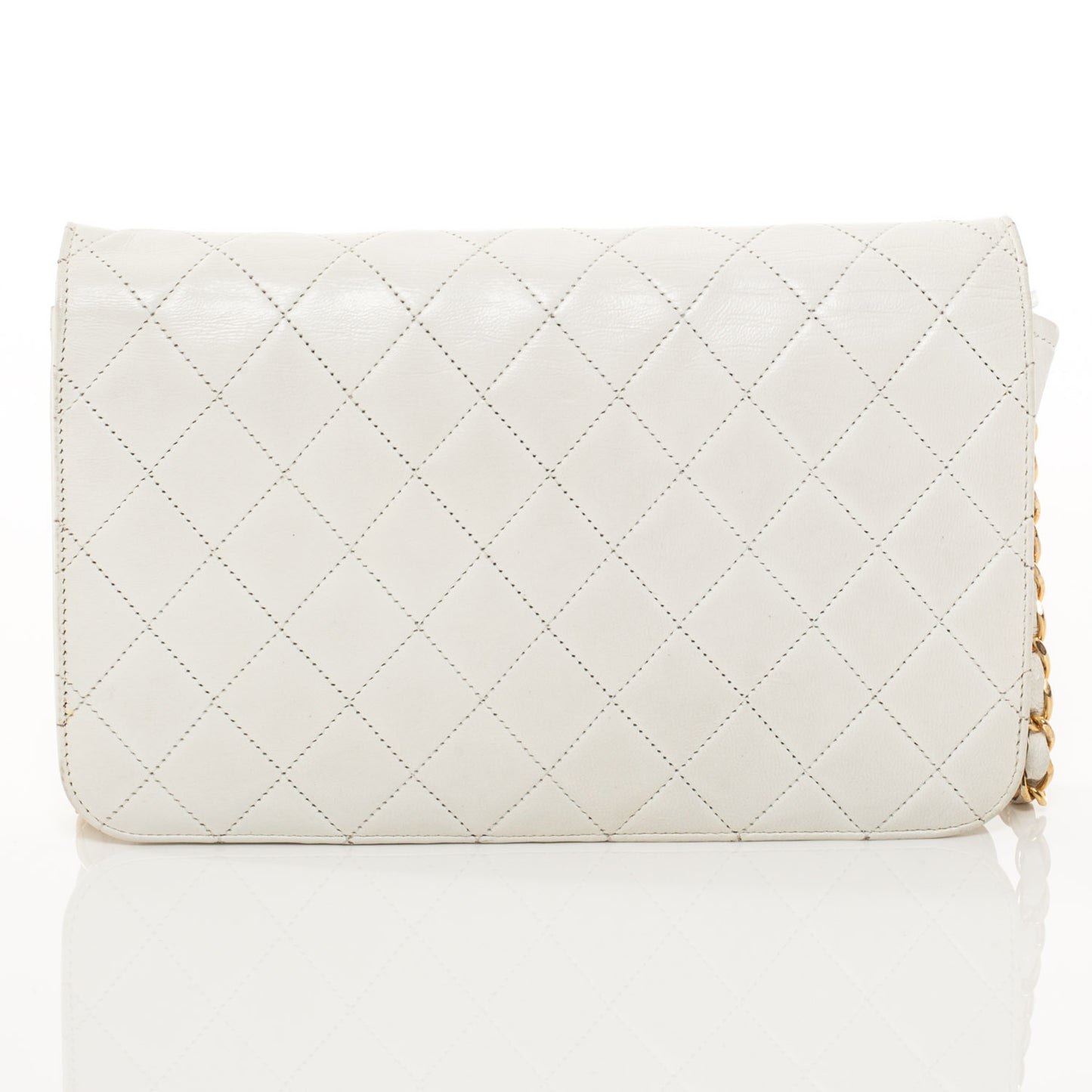 Lambskin Small Flap White