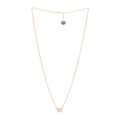 Hermes 18K Rose Gold Diamond Clou d'H Pendant Necklace 3 of 4