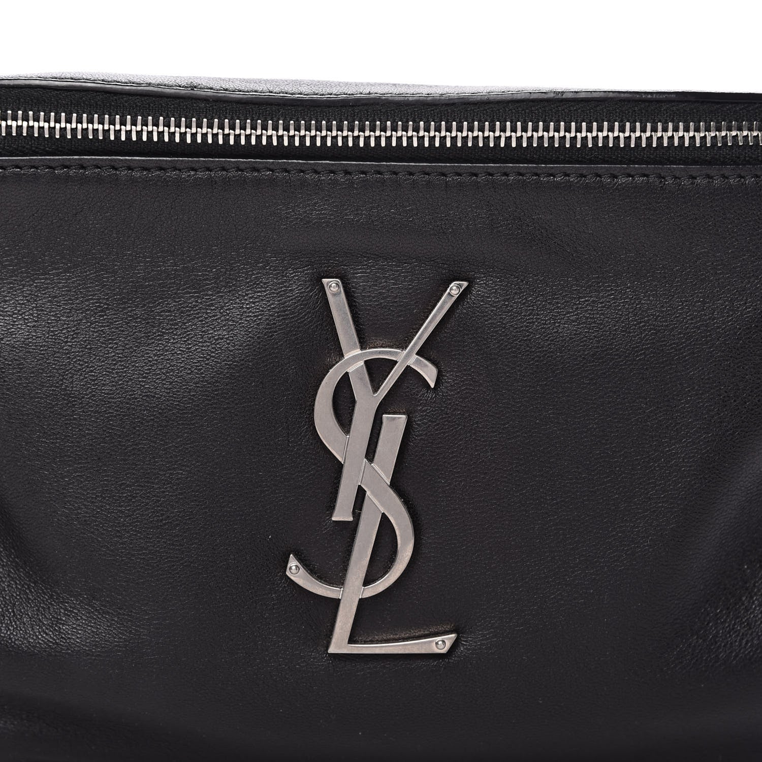 Saint Laurent Calfskin Monogram Belt Bag Black 10 of 10