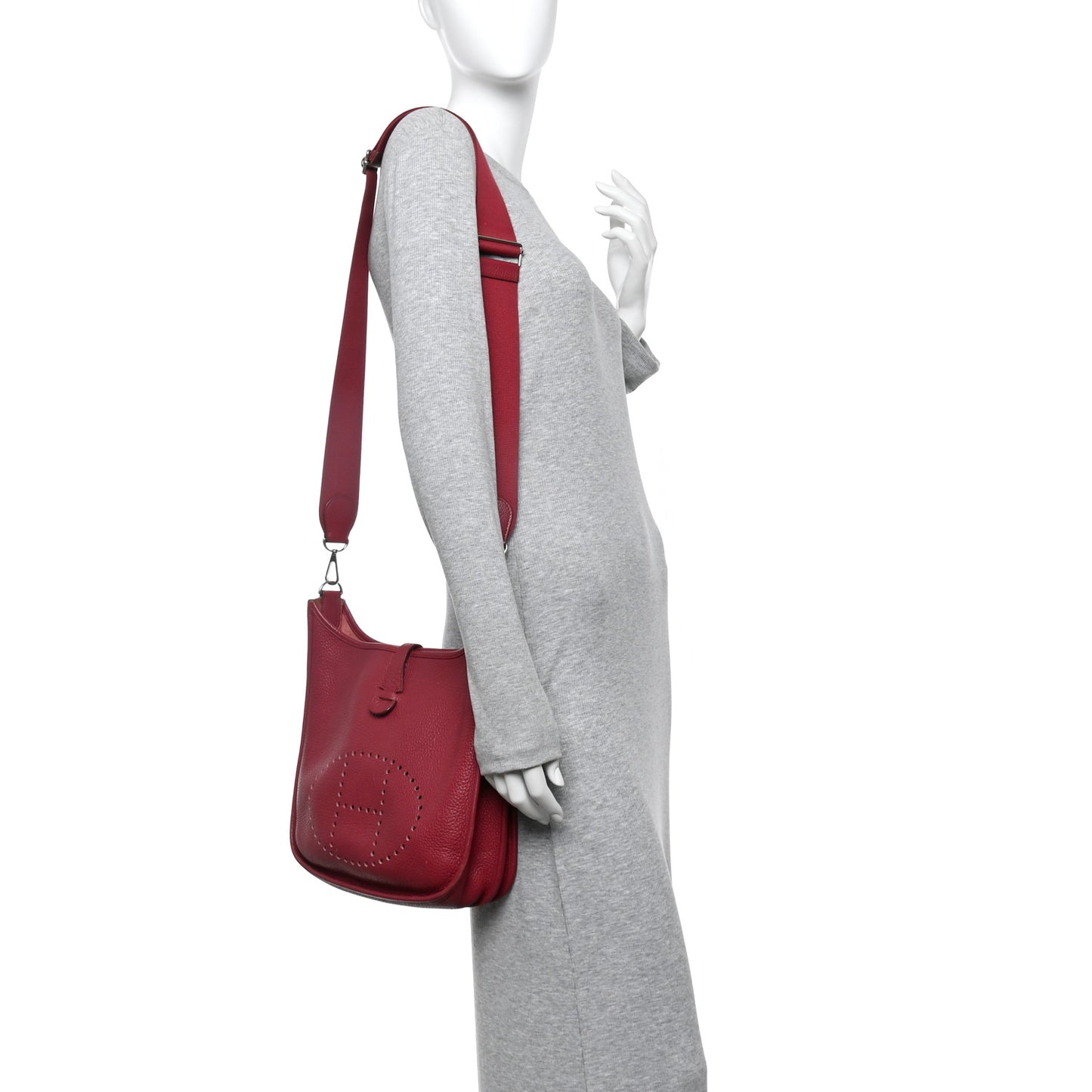 Taurillon Clemence EVELYNE III PM Rouge Grenat
