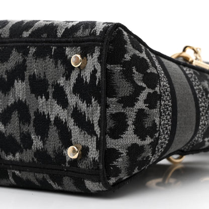 Christian Dior Canvas Mizza Embroidered Medium Lady D-Lite Gray 10 of 10