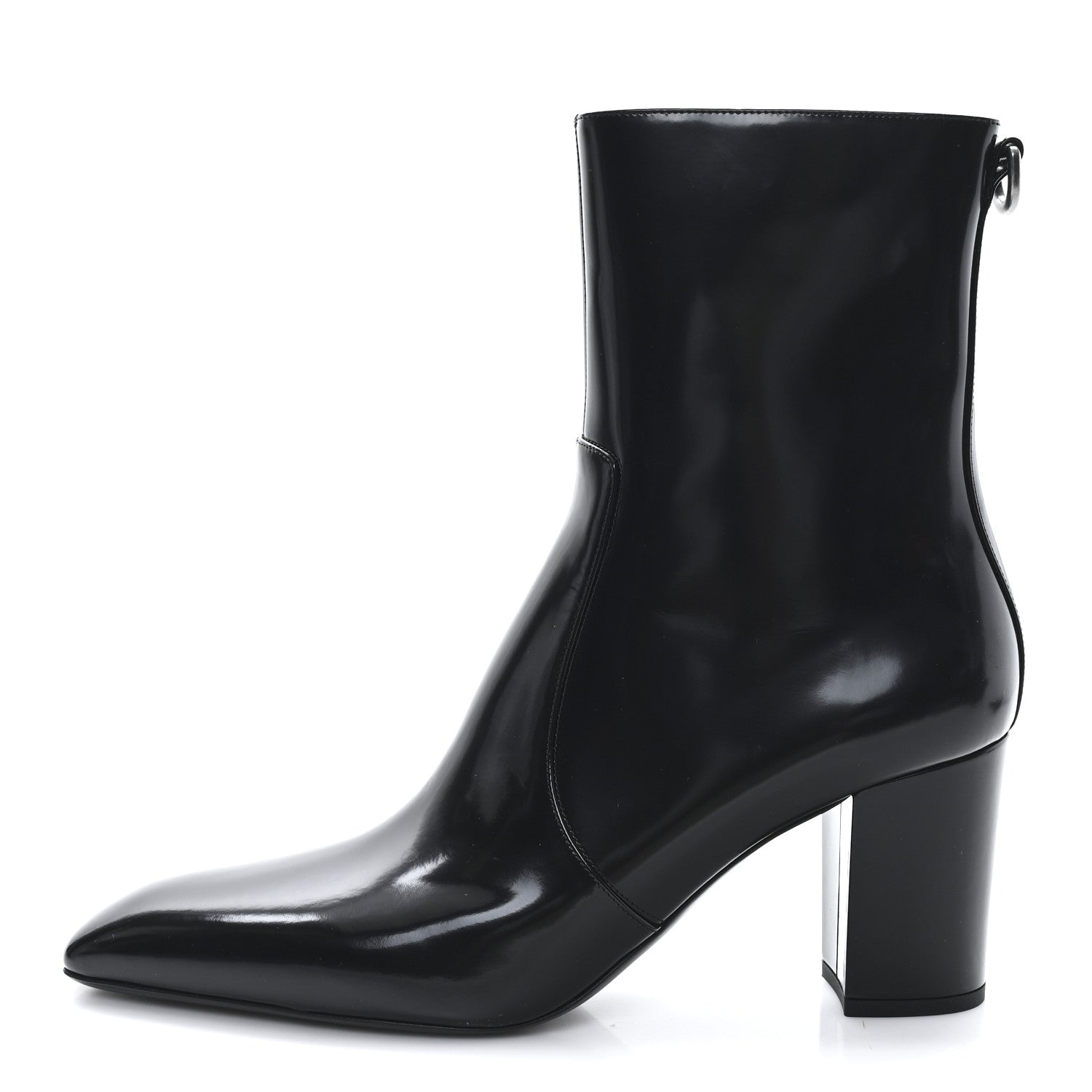 Saint Laurent Vitello Marilyn Betty 70 Ankle Zip Boots 41 Black 1 of 10