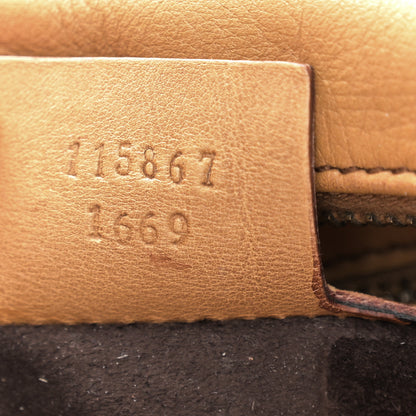 Gucci Calfskin Medium Horsebit Chain Hobo Tan 7 of 12