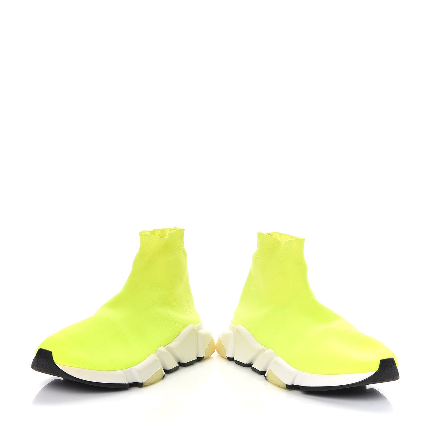 Neoprene Knit Womens Speed Sneakers 40 Yellow Fluo