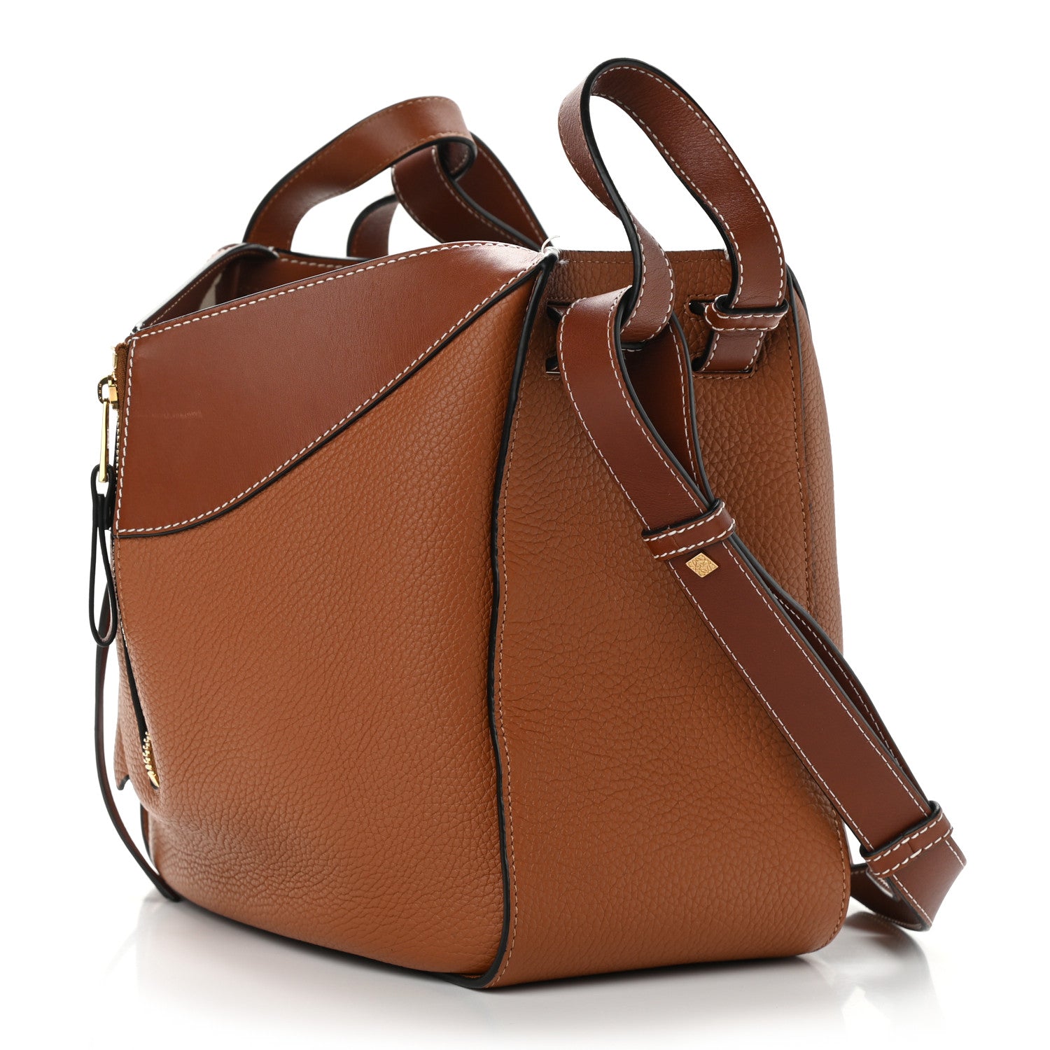 Loewe Grained Calfskin Small Hammock Shoulder Bag Tan 2 of 9
