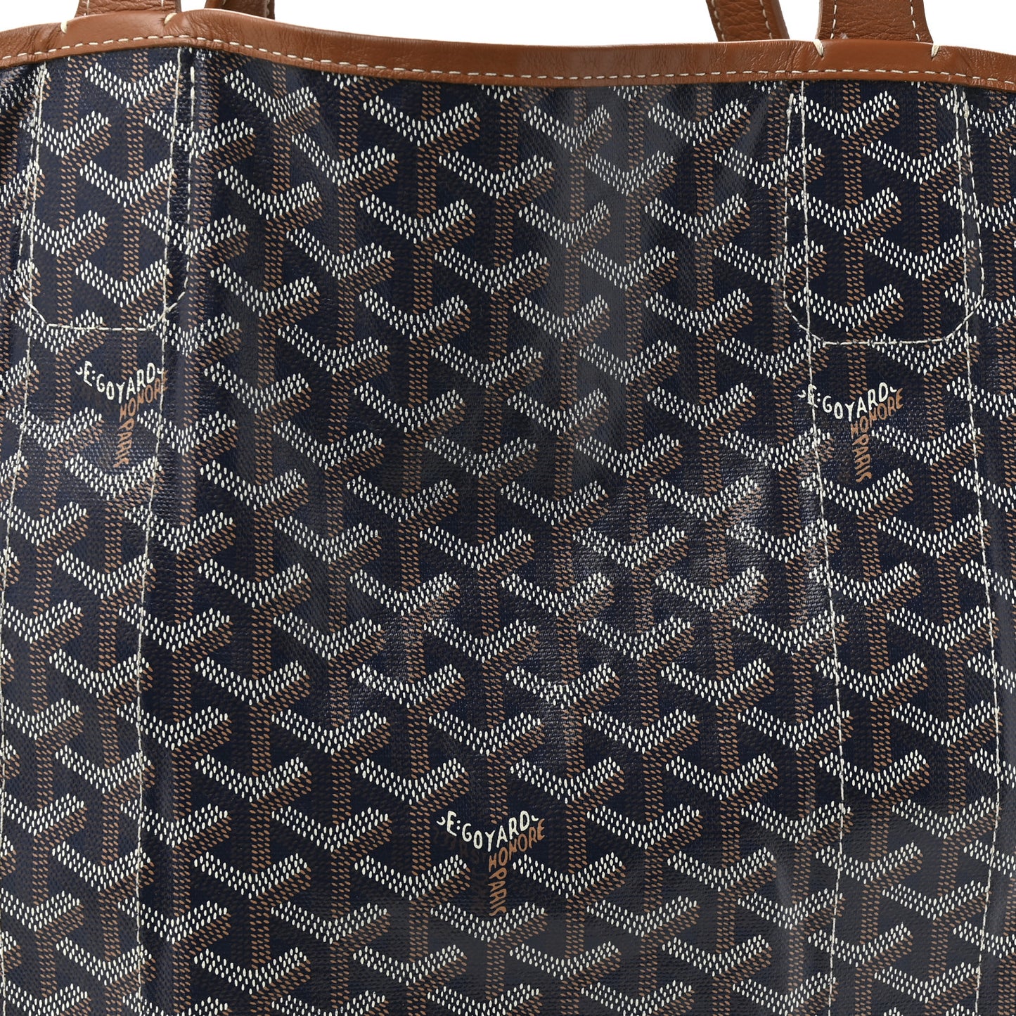 Goyardine Reversible Belharra Navy Gold