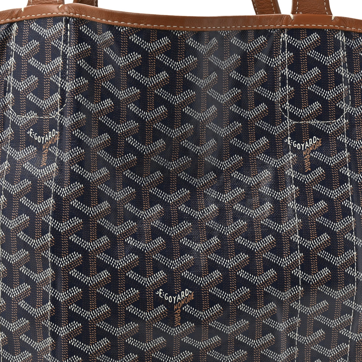 Goyard Goyardine Reversible Belharra Navy Gold 10 of 20