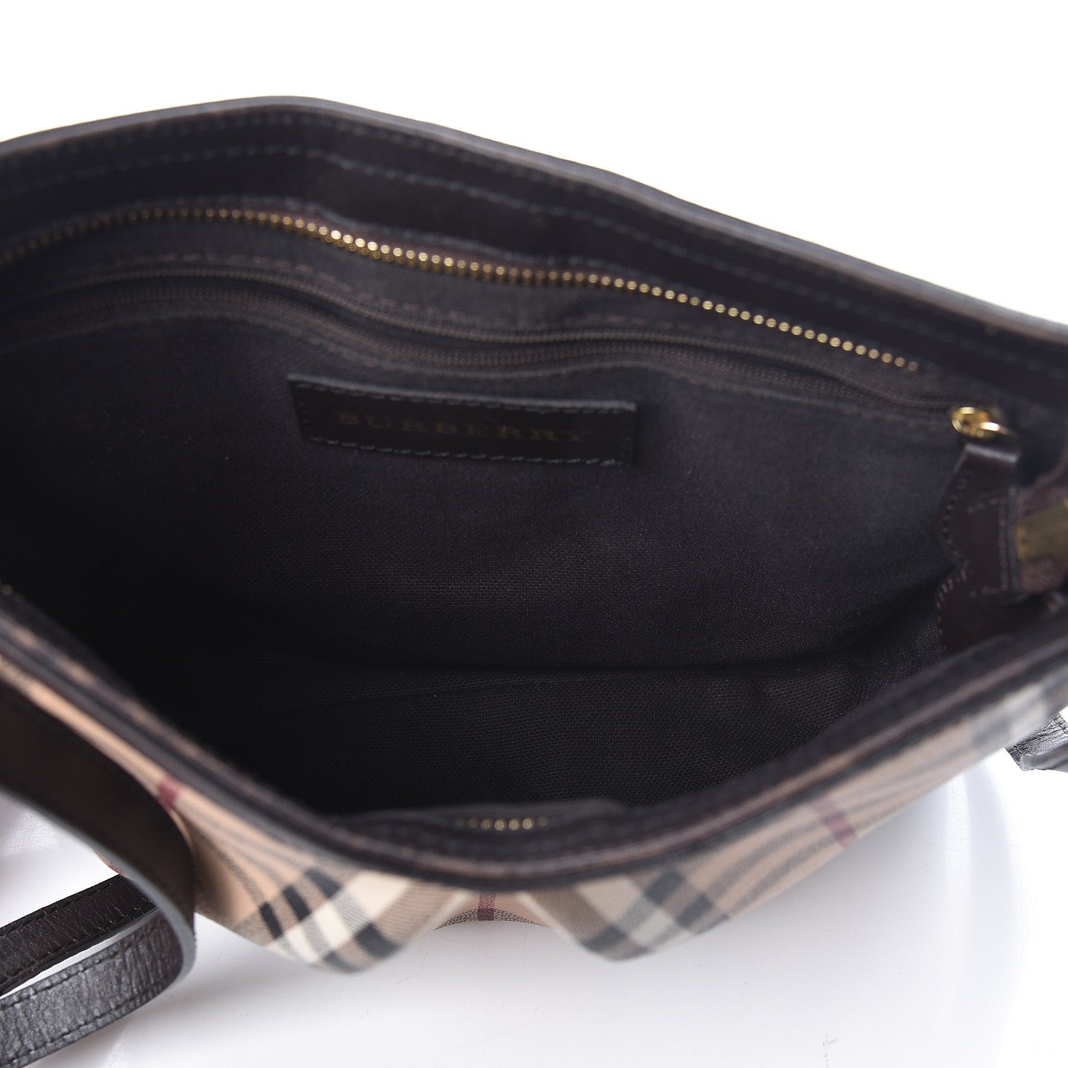 Burberry Haymarket Check Hartham Shoulder Bag Chocolate 5 of 13