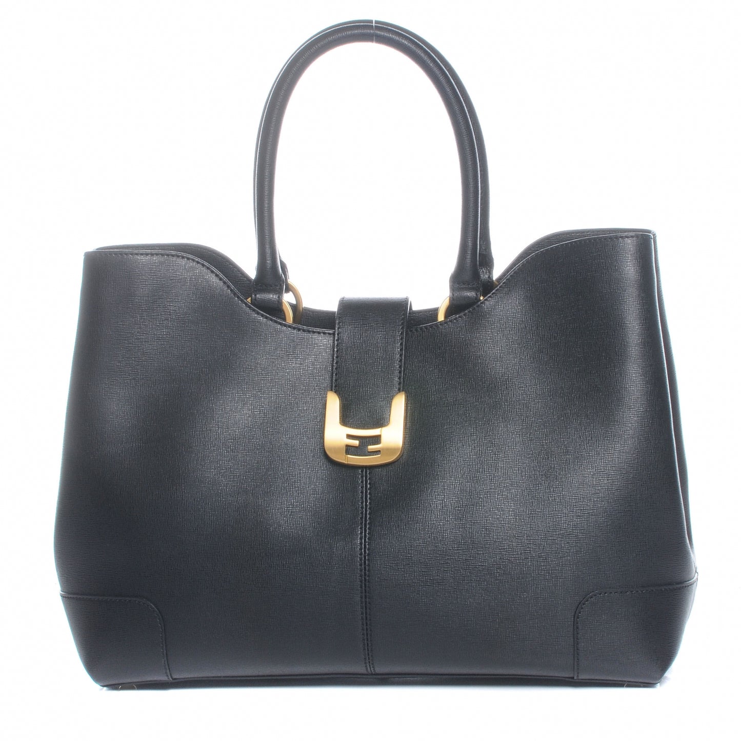 Vitello Elite Chameleon Shopper Tote Black