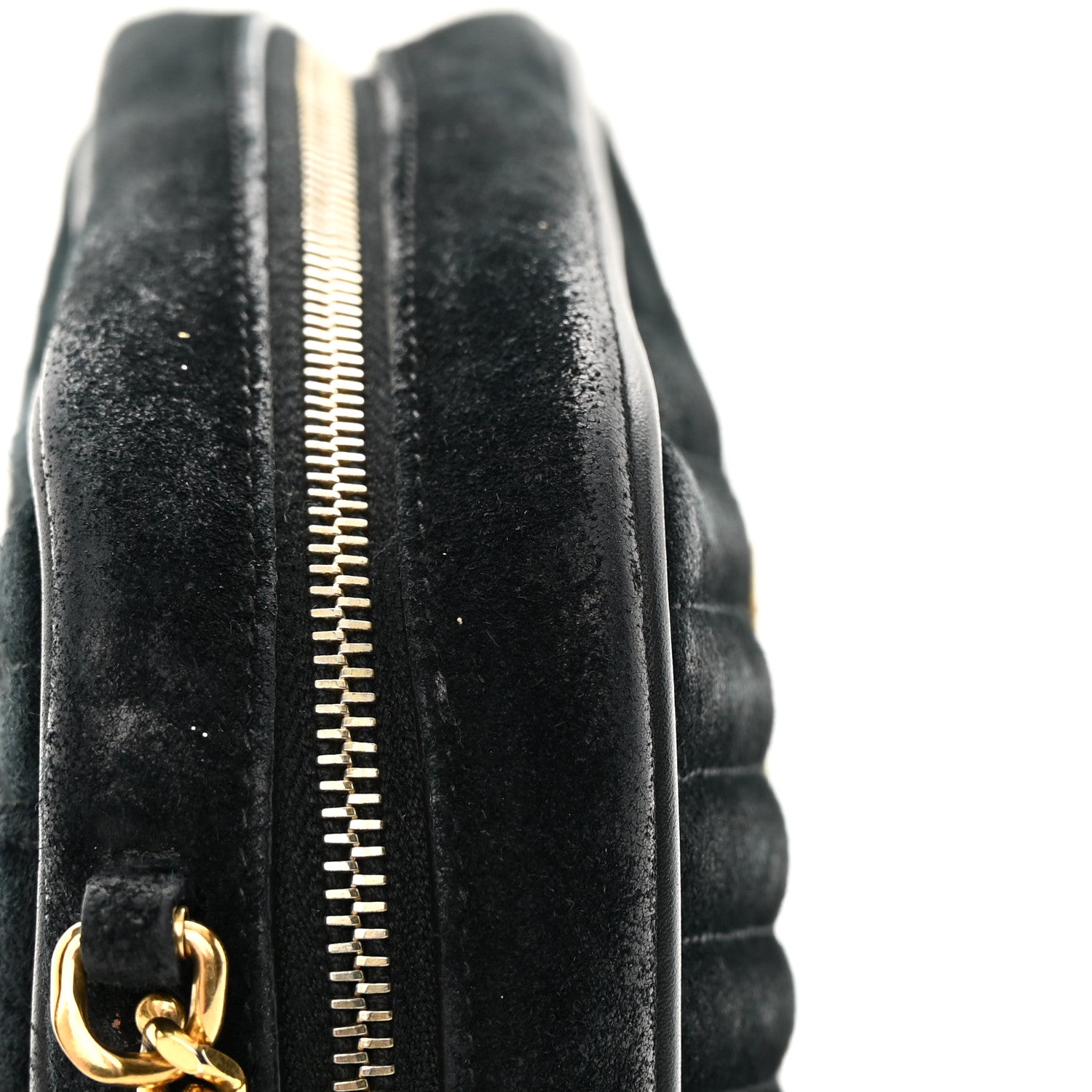 Saint Laurent Suede Matelasse Monogram Mini Lou Camera Bag Black 16 of 17