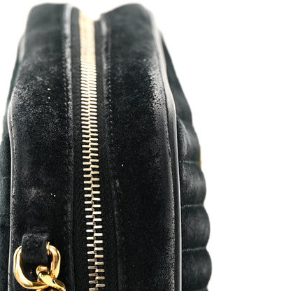 Saint Laurent Suede Matelasse Monogram Mini Lou Camera Bag Black 16 of 17