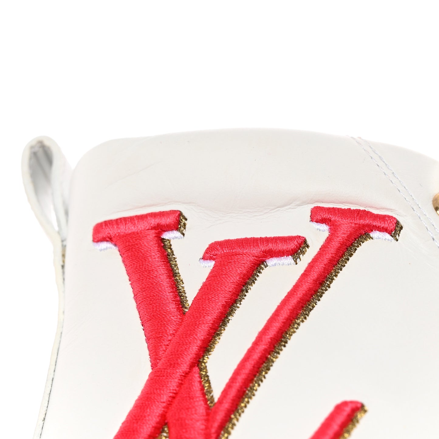 Calfskin LV Stellar Sneaker Boots 37 White Framboise