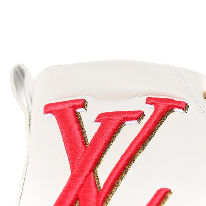 Louis Vuitton Calfskin LV Stellar Sneaker Boots 37 White Framboise 17 of 17