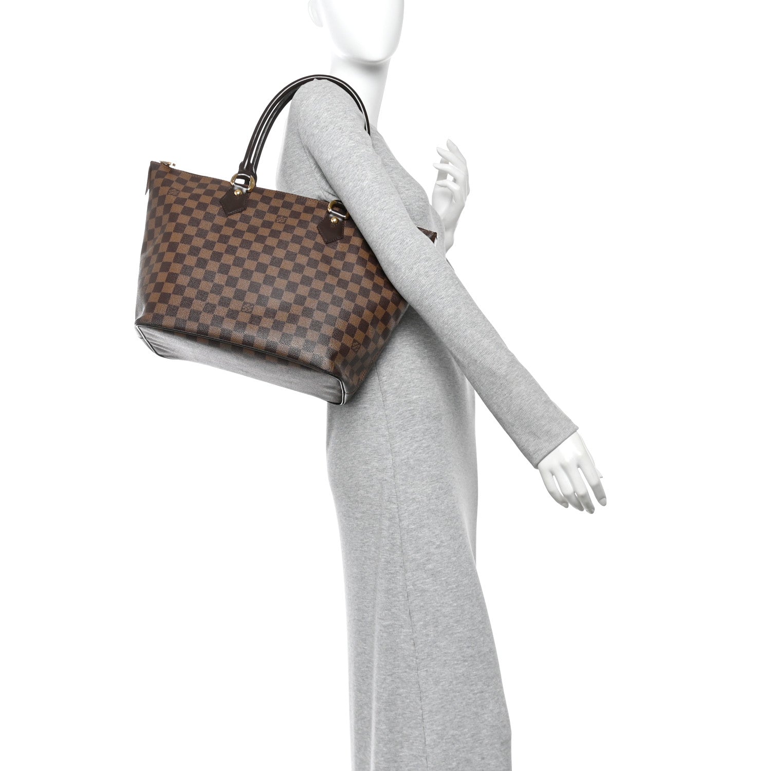 Louis Vuitton Damier Ebene Saleya MM 2 of 10