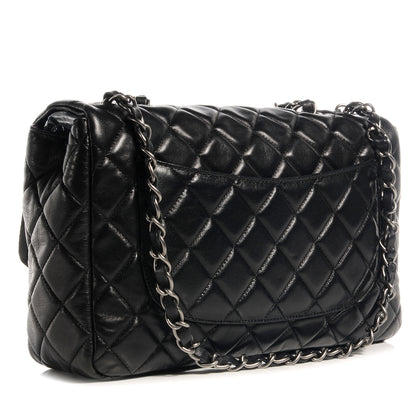 Chanel Lambskin Quilted Jumbo Single Flap Black 3 of 9