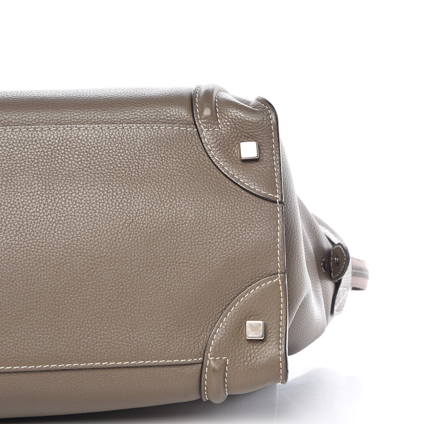 Drummed Calfskin Mini Luggage Souris