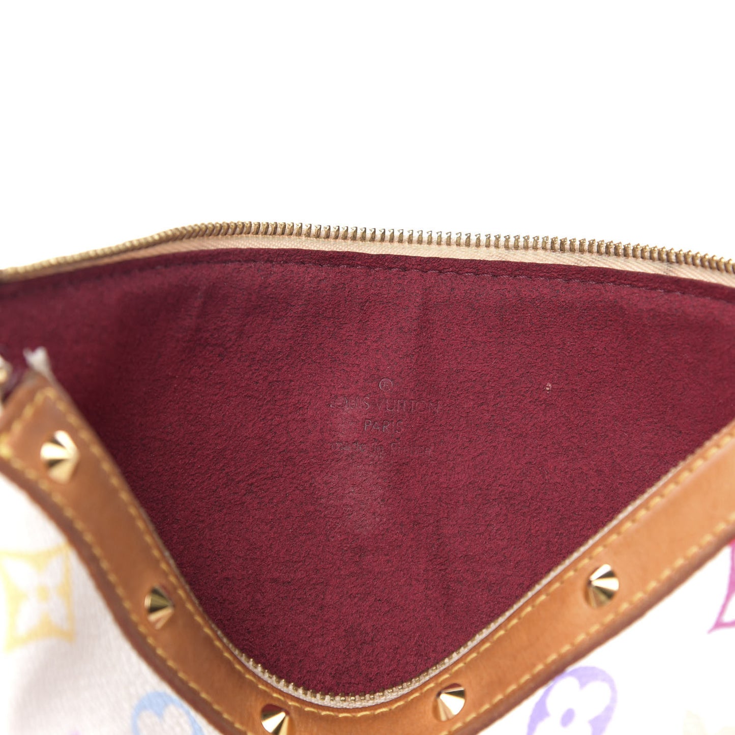 Monogram Multicolor Pochette Accessories White