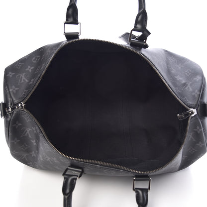 Louis Vuitton Monogram Eclipse Keepall Bandouliere 45 5 of 11
