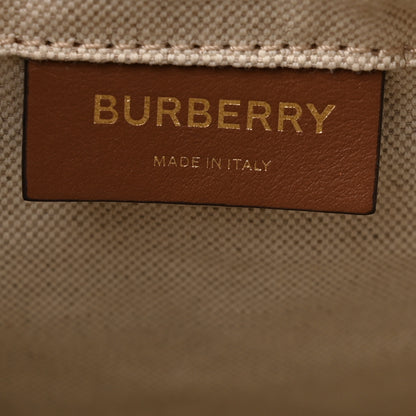 Burberry Smooth Calfskin Small Foster Bucket Bag Tan 6 of 15
