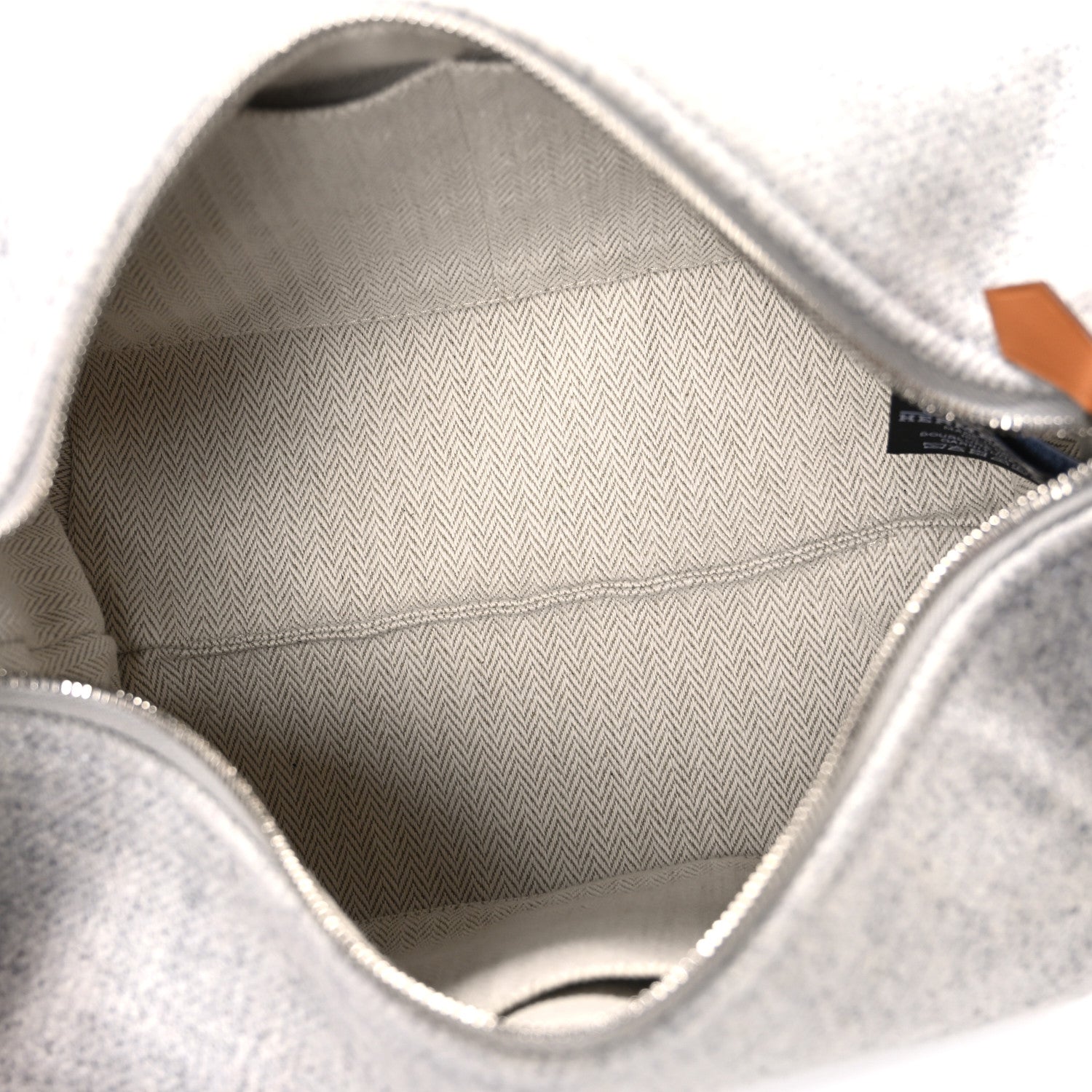 Hermes Canvas Small Bride-A-Brac Pouch Gris Flanelle 5 of 9