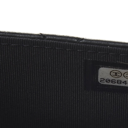 Chanel Lambskin Quilted Boy Wallet On Chain WOC Black 10 of 12