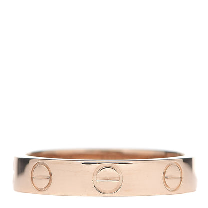 Cartier 18K Pink Gold 3.5mm LOVE Wedding Band Ring 50 5.25 1 of 4