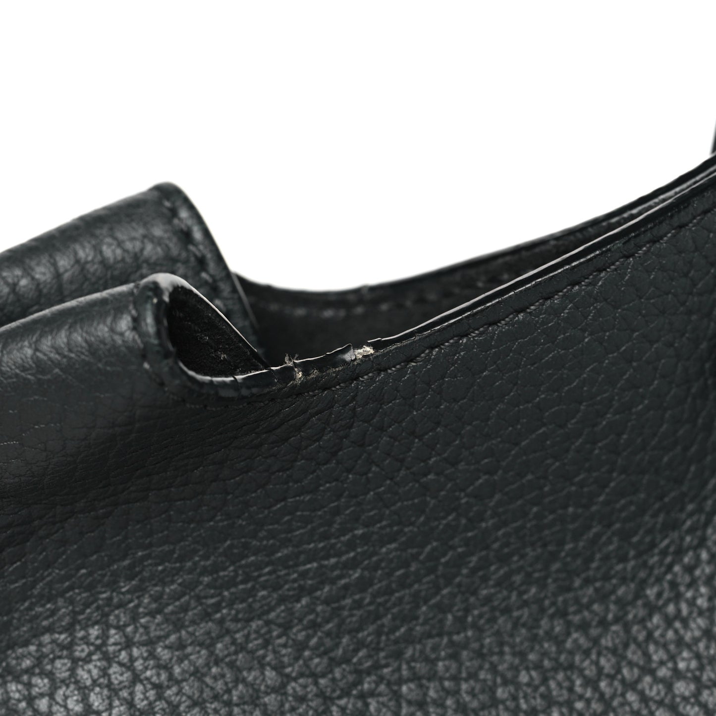 Grained Calfskin Small Tie Knot Tote Anthracite