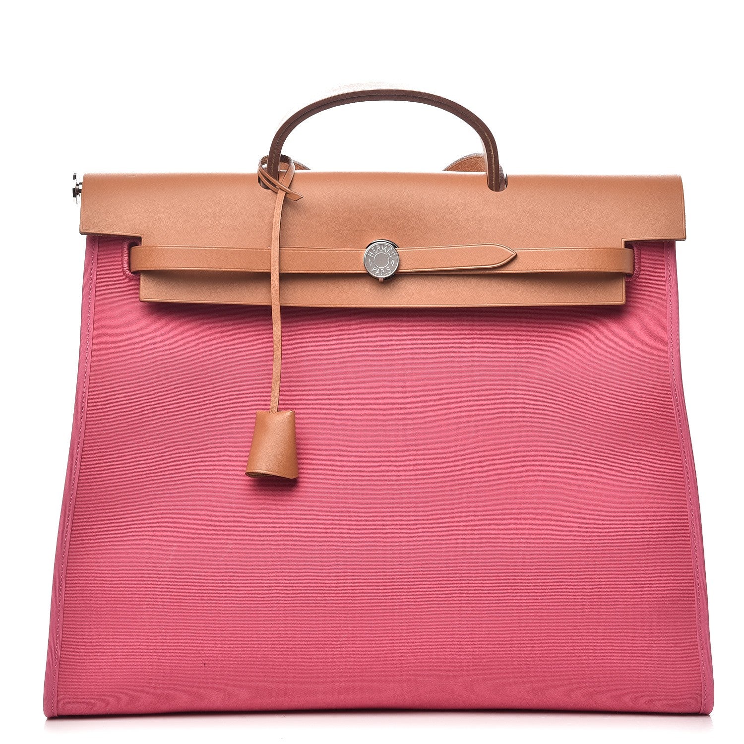 Hermes Toile Vache Hunter Herbag Zip 39 MM Rose Lipstick 1 of 13