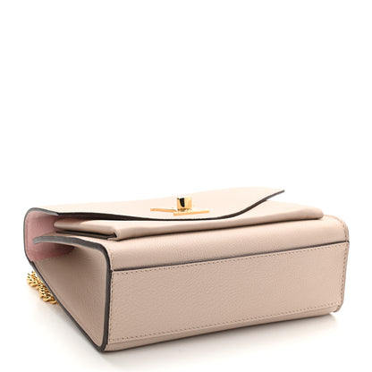 Louis Vuitton Soft Calfskin Mylockme Chain Bag BB Greige 4 of 8