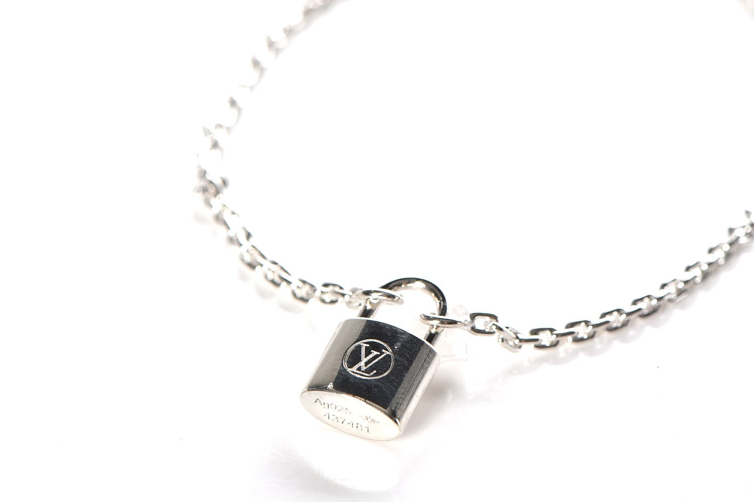 Louis Vuitton Sterling Silver Lockit Bracelet 4 of 7