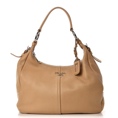 Prada Vitello Daino Hobo Sabbia 1 of 8