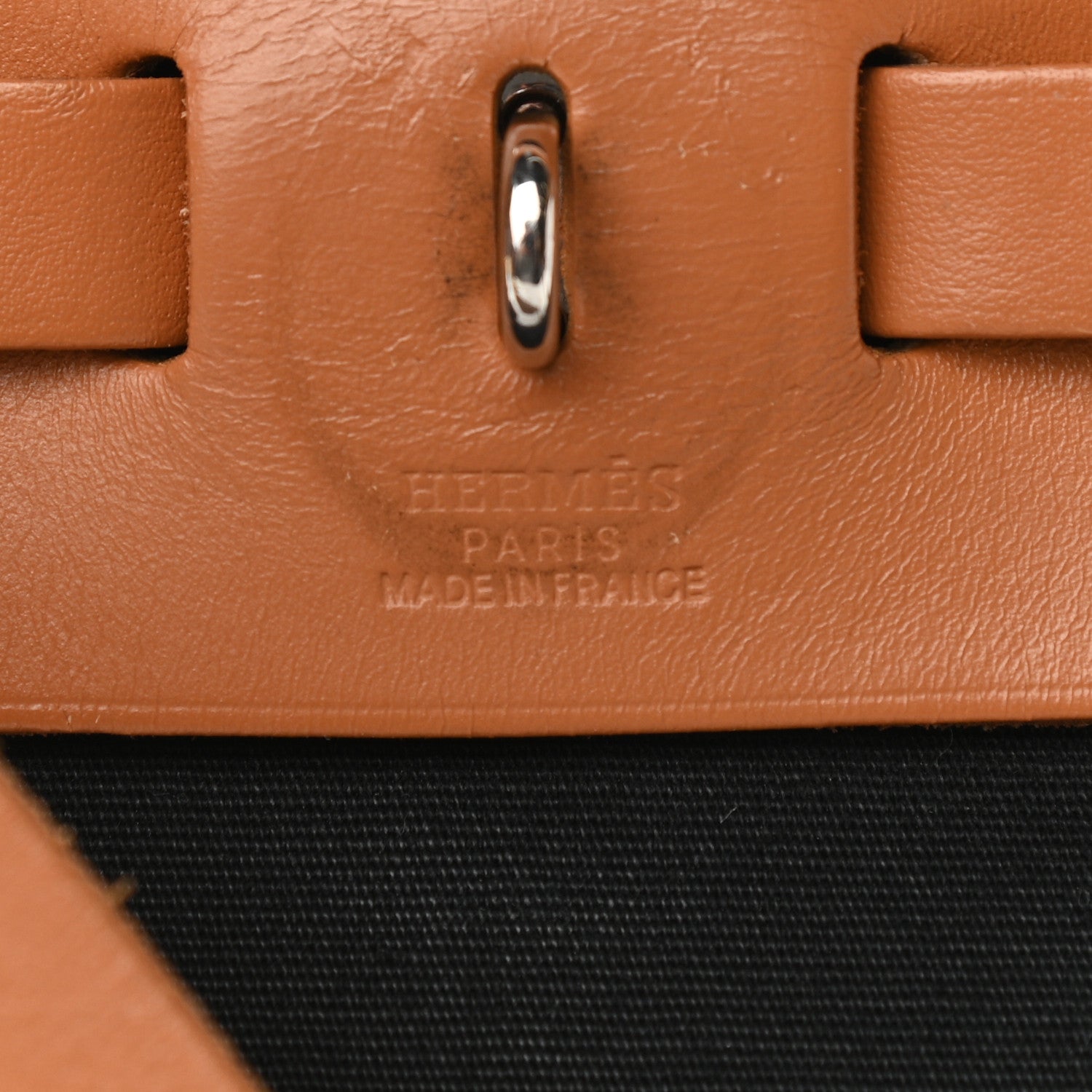 Hermes Barenia Toile Herbag 2 in 1 PM Black 6 of 10