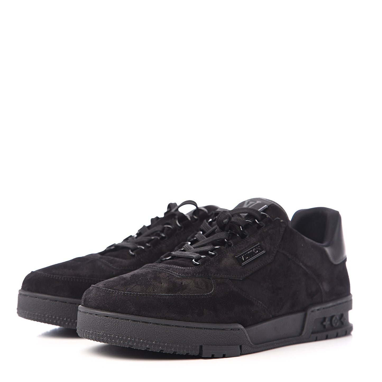 Suede Uniform Sneakers 9.5 Black