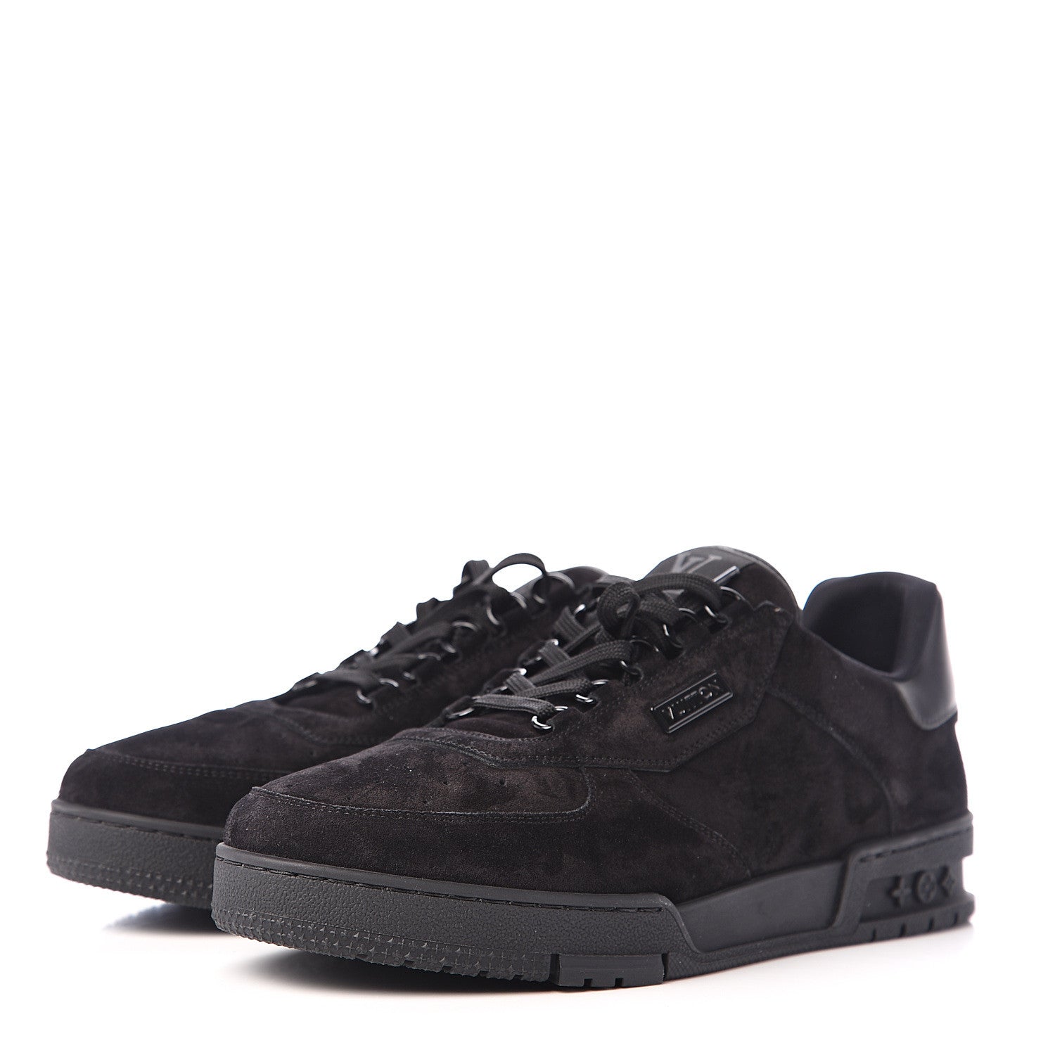 Louis Vuitton Suede Uniform Sneakers 9.5 Black 3 of 9