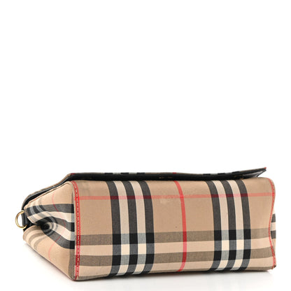 Burberry Vintage Check Hackberry Crossbody Bag Archive Beige Black 4 of 10
