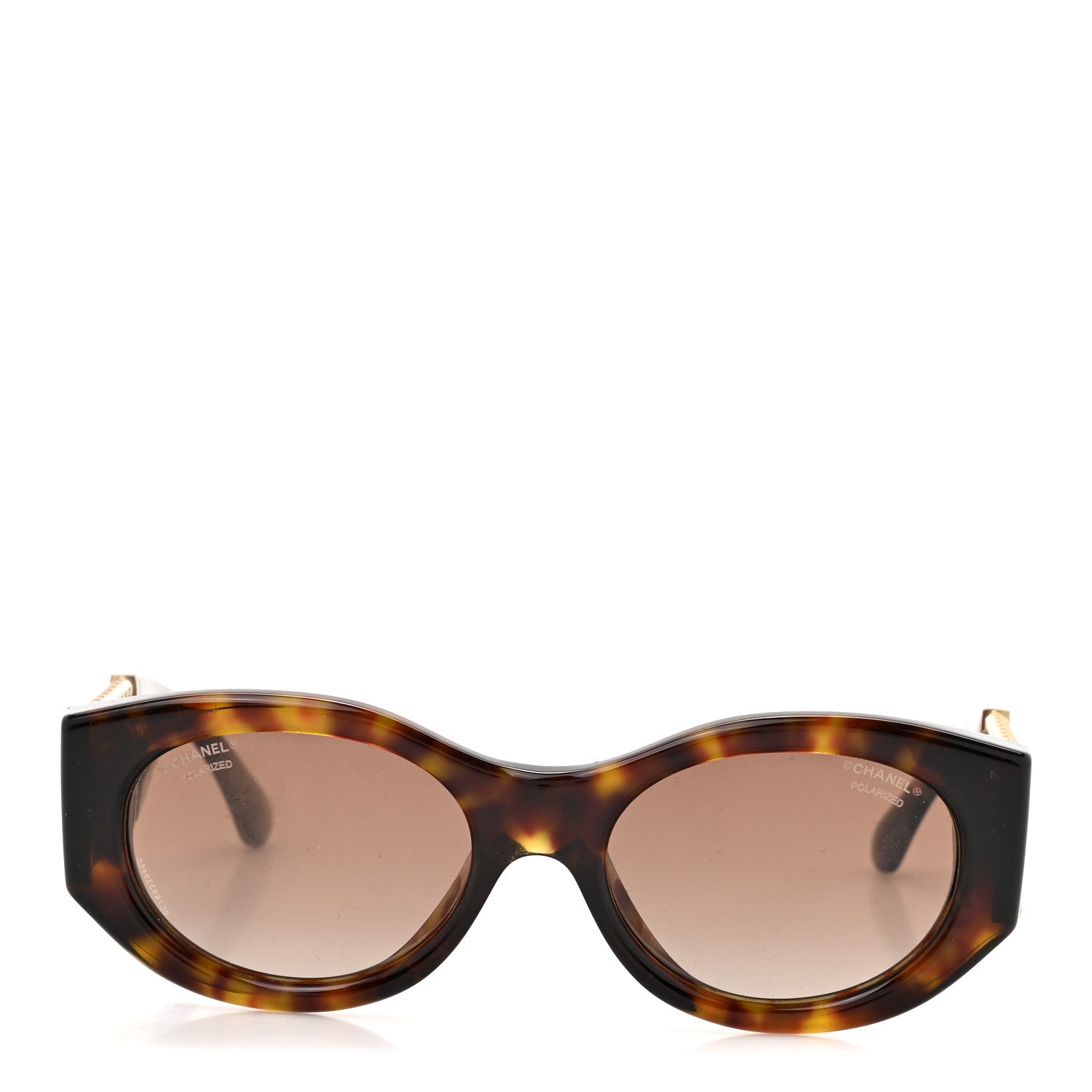 Chanel Acetate Calfskin Chain Polarized CC Sunglasses 5536-Q-A