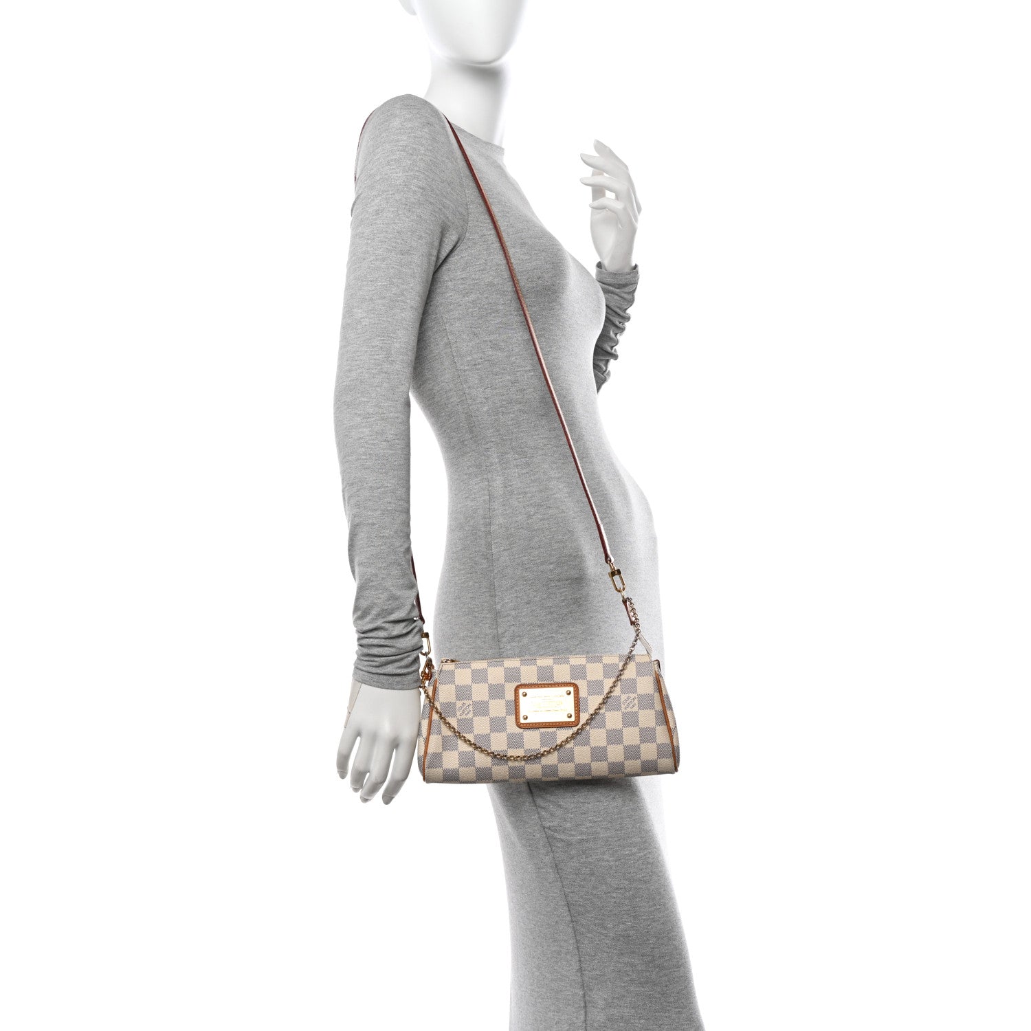 Louis Vuitton Damier Azur Eva Clutch 2 of 10