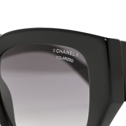 Chanel Acetate Polarized Square Sunglasses 5506 Black 7 of 8