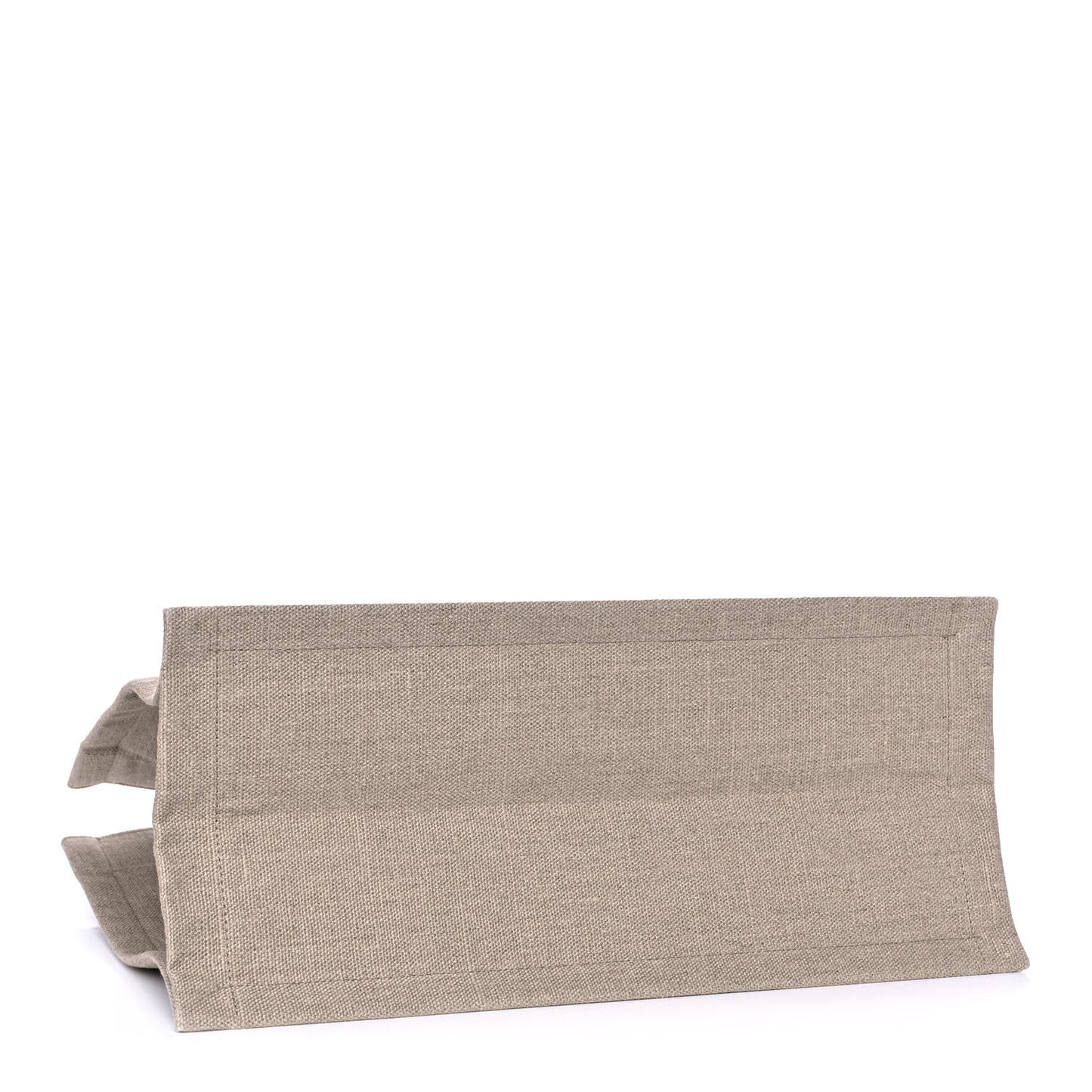 Linen Calfskin Small Rive Gauche Tote Optic White