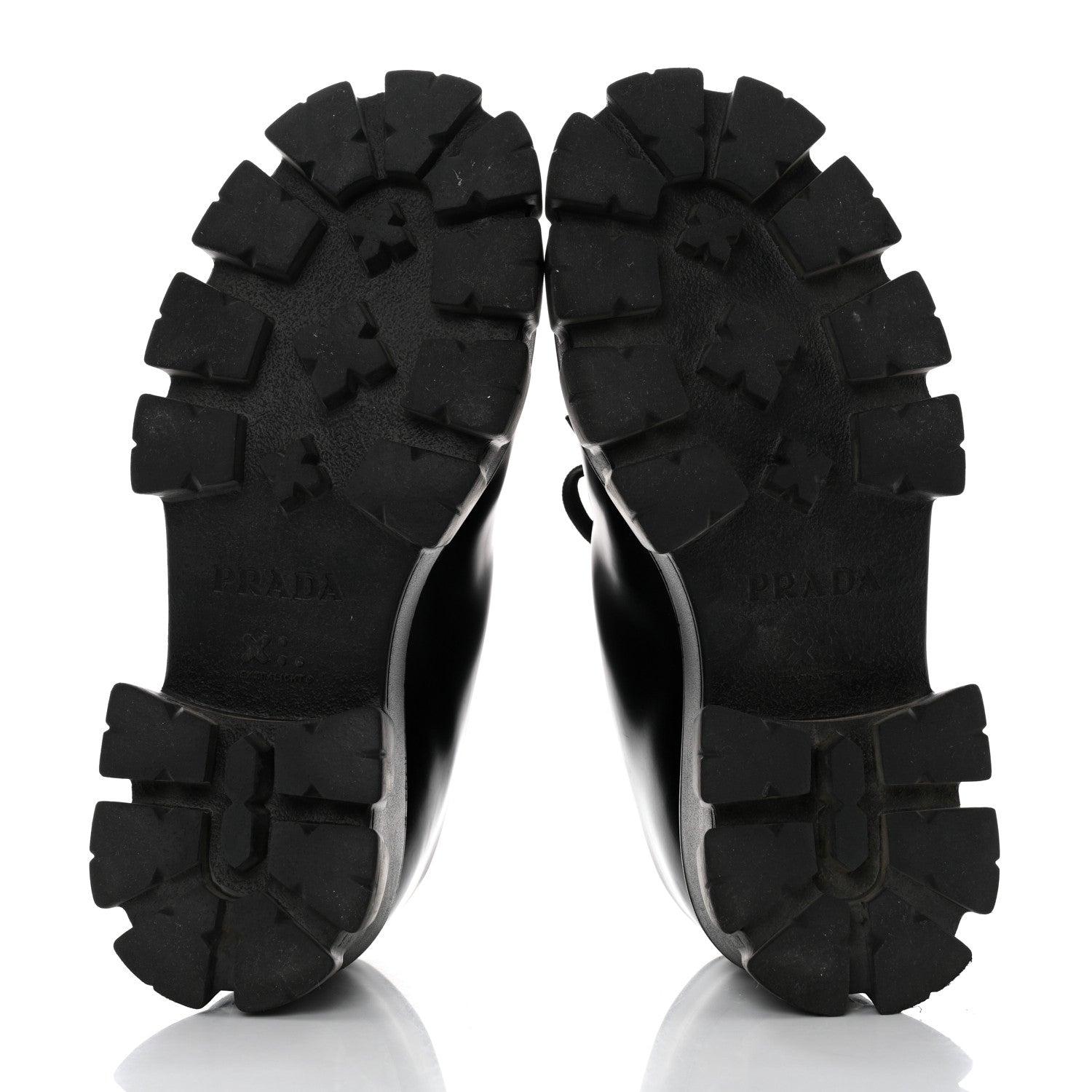 Prada Spazzolato Rois Monolith 55mm Derby Loafers 39 Black 5 of 11