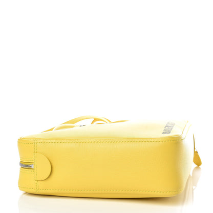 Balenciaga Shiny Day Calfskin Logo XS Triangle Duffle Jaune Black 4 of 7