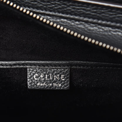 Celine Drummed Calfskin Nano Luggage Black 6 of 9